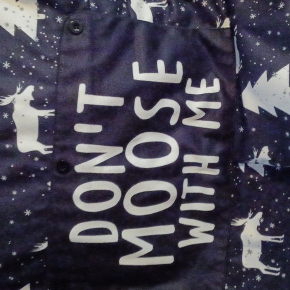 PAJAMAS FOR CHRISTMAS, BLACK AND WHITE AND GRAY. SIZE MEDIUM. - Picture 2 of 6